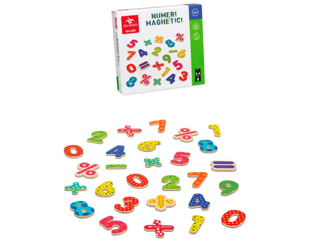 Numeri Magnetici in Legno FSC per bambini 3+ Gioco educativo per imparare a...