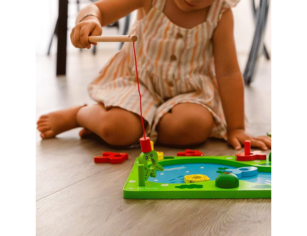 Catch the Fish: Gioco di pesca magnetico in legno per bambini 3+ Educativo,...