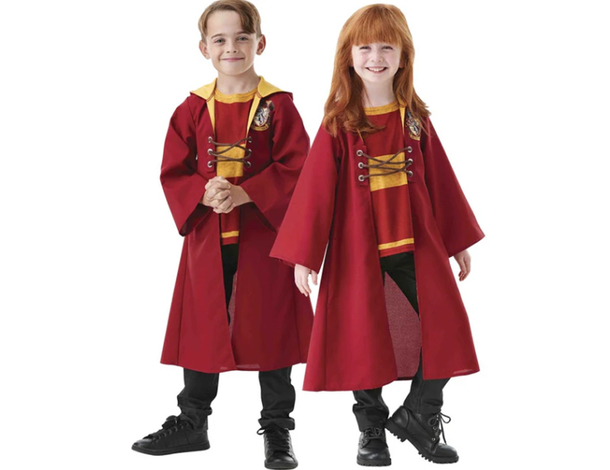 Costume Tunica Quidditch Grifondoro bimbo: veste rossa e oro ispirata a Harry...