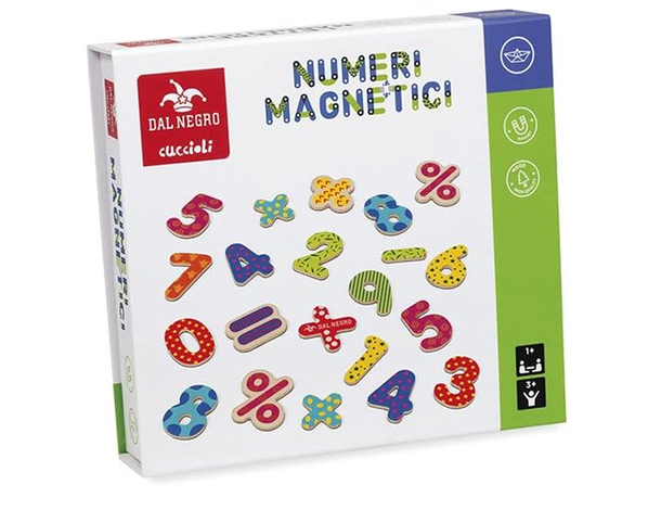 Numeri Magnetici in Legno FSC per bambini 3+ Gioco educativo per imparare a...