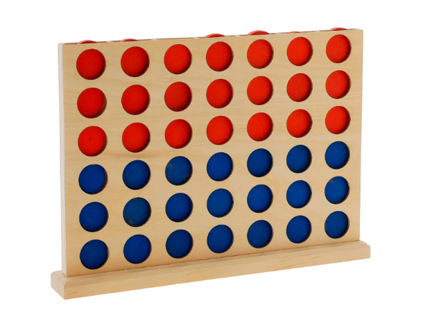4 In Linea Gioco da Tavolo in Legno – Sfide Strategiche per Bambini 3+ e...
