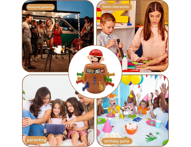 Gioco di Società Pirata nella Botte – Divertente Sfida per 2 o più Giocatori,...