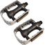 Coppia Pedali per Bicicletta in Alluminio Leggero Plastica Antiscivolo Flat MTB