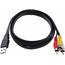Cavo 3 RCA USB 1.5M Prolunga Audio Video Cavetto Stereo Composito Fotocamera PC