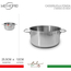 Casseruola in Acciaio Inox Fonda Pentola Bassa da 13.5cm a 31.5cm Gas...