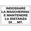 10x Cartello "Indossare La Mascherina" 20x30cm PVC Negozio Ufficio Magazzino