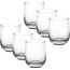 6x Bicchieri da Acqua Mod. Loto  27.5cl Bicchiere da Tavola in Vetro Vino
