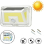 Lampada Faro Faretto da Esterno ad Energia Solare LED COB Sensore di Movimento