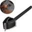Spazzola doppia per barbecue BBQ raschietto utensili grill griglia forni 38 cm