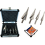 Set di 4 frese coniche allargafori a gradino in acciaio 3-12 4-12 4-20 4-32 mm