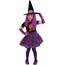 Costume Carnevale strega Candy travestimento bambina 3-8 anni halloween festa...