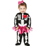 Costume Carnevale scheletro travestimento neonata 6-12 mesi halloween festa
