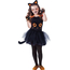 Costume Carnevale gatta nera travestimento gattina bambina 3-8 anni halloween...