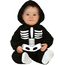 Costume Carnevale scheletro travestimento neonato 12-24 mesi halloween festa...
