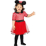 Costume Carnevale Topolina Minnie Mouse bambina 12-24 mesi halloween festa...
