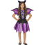 Costume Carnevale pipistrello viola travestimento bambina 5-12 anni halloween...