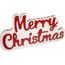 Scritta Natalizia Merry Christmas XMAS in Legno Decorazione Tavolo 39x20cm