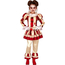Costume Carnevale clown assassino travestimento horror per bambina 5-12 anni...