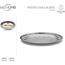 5x Vassoio Piatto Ovale In Acciaio Inox Portata Servizio Cucina da 23 a 45 cm...