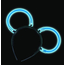 5x Montature Orecchie Luminose Cerchietto Coniglio Accessori Fluo Starlight