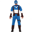 Costume Carnevale Capitan America supereroe cosplay tuta per adulti uomo 48/50