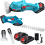Tagliasiepe 2in1 Siepi Rifinitore Taglierba Cesoia Forbici con 2 Batterie