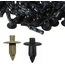 240x Rivetti Clip di Fissaggio Multiuso  in Plastica Nero o Marrone 8x6 mm