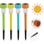 Lampioncino solare led lampada 4pz da esterno giardino con picchetto Segnapasso