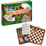 Set Pokerissimo: 2 mazzi carte plastificate e giochi Dama e Tria per serate...