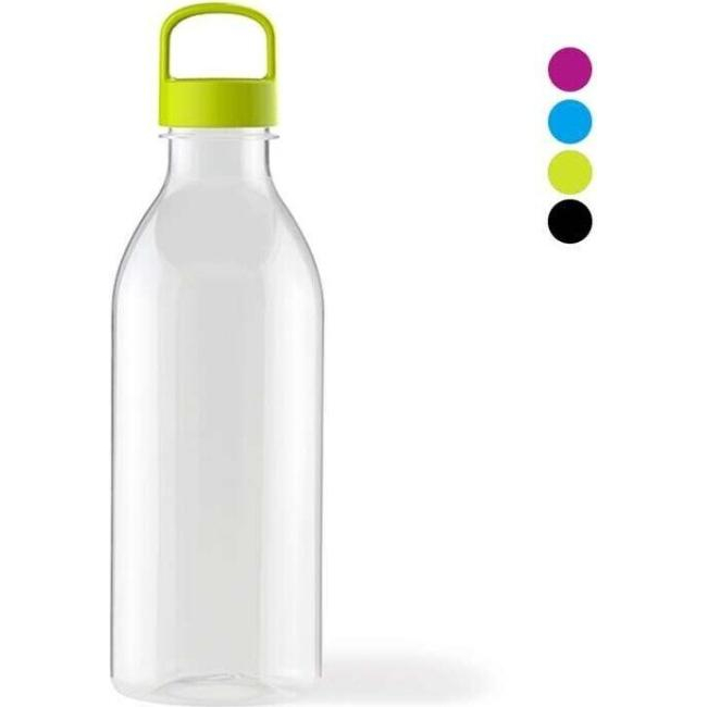 Set da 12 Bottiglia Succo Plastica Trasparente Bottiglie 1L Con Tappo Borraccia