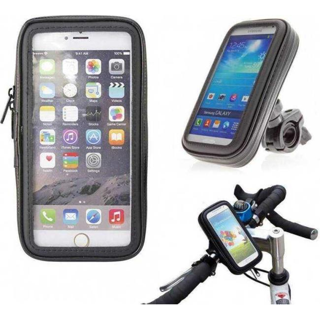 Supporto Cellulare Massimo 6\" Pollici Da Bici Zip Impermeabile Touch Smartphone