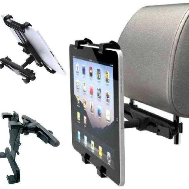 Supporto Tablet Poggiatesta Auto iPad Galaxy Tab Stand Holder Universale...