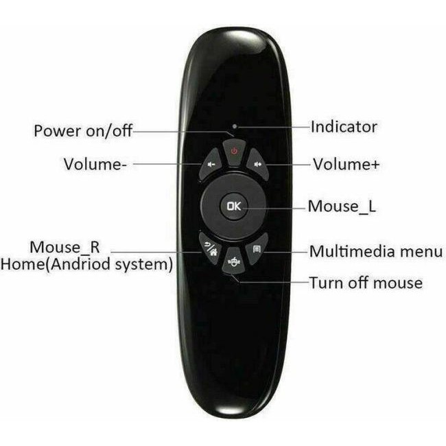 Telecomando Tastiera Wireless Per PC Android Smart TV Compatibile Windows Mac...