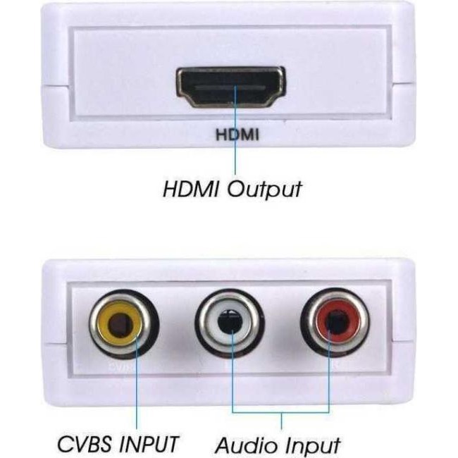 Convertitore Adattatore Da HDMI a AV Supporto 2 AV CVBS Video TV Segnale...