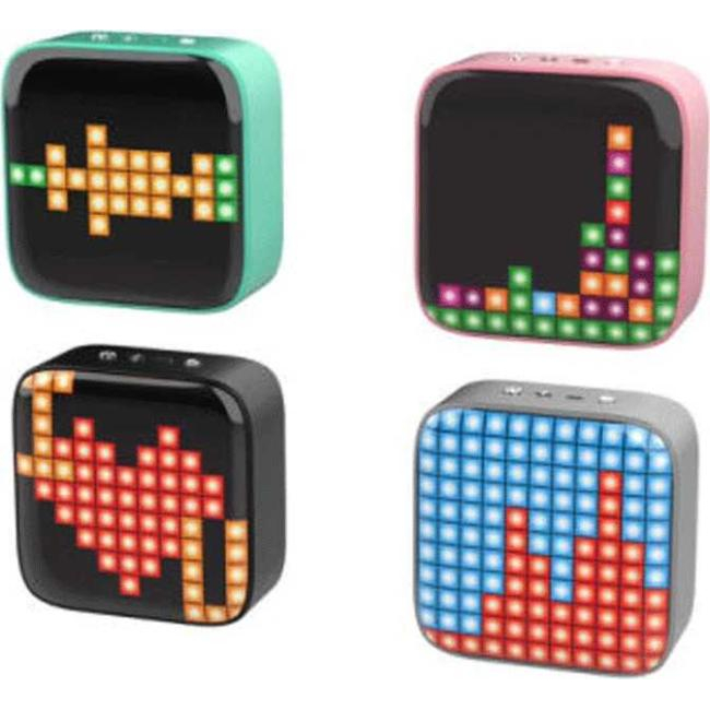Mini Cassa Speaker Altoparlante Bluetooth RGB Effetti Portatile LED Pixel Art