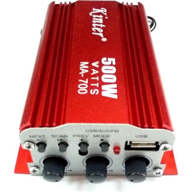 Amplificatore Audio HI-FI 2 Canali Radio FM RCA L/R USB 500 Watt 80db Casa...