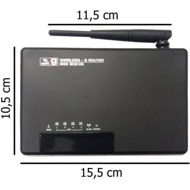Router Internet Wireless Wi-Fi 4 Ethernet 802.11b/g LAN ADSL WAN UPnP WPA-PSK...