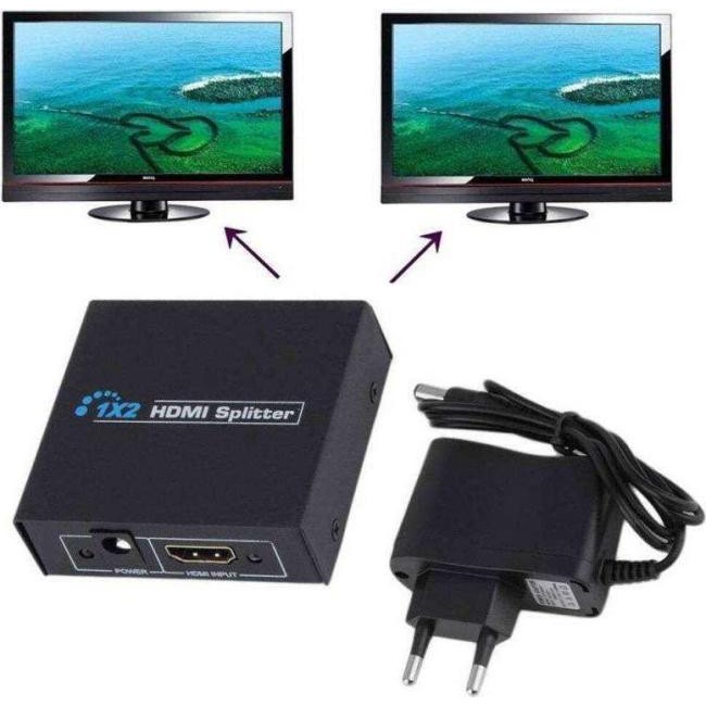 Splitter Sdoppiatore HDMI 1.4 Alta Risoluzione 3D 2 Uscite TV DVD Televisore...