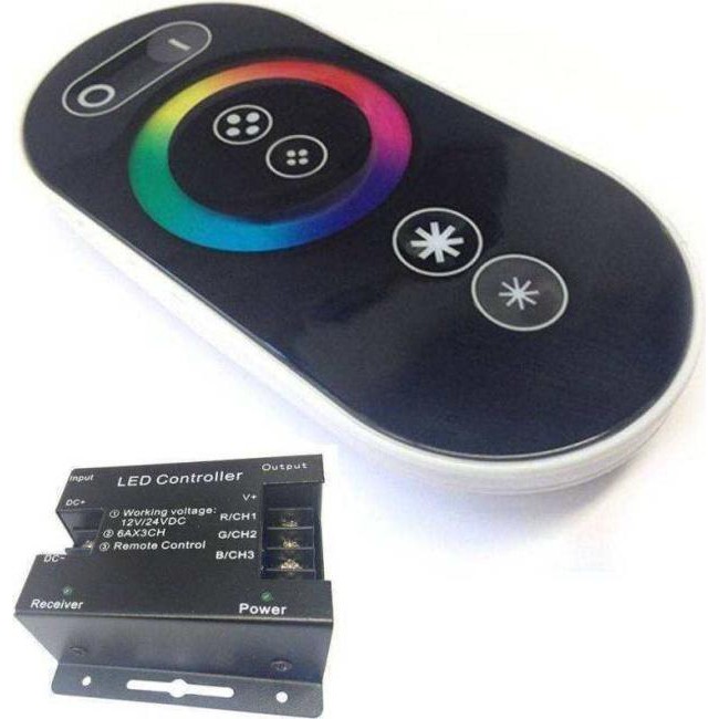 Telecomando e Centralina Striscia LED RGB 12/24 DC Touch Cambio Colore Tonalità