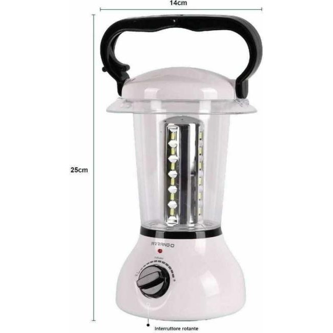 Lanterna da Campeggio Luce LED SMD Lavoro Auto Portatile Batteria 1300mAh 2,4W