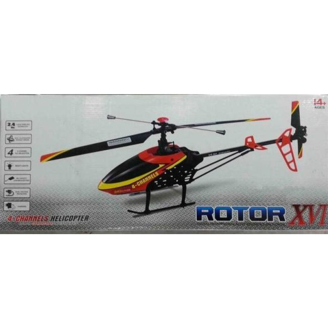Elicottero Rotor XVI Radiocomandato 4.5 Canali Drone Giroscopio Ricambi Led