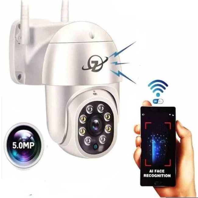Telecamera Wi-Fi 5mp Wireless Smart Allarme IP66 Esterno Notturna E-S6 Sicurezza