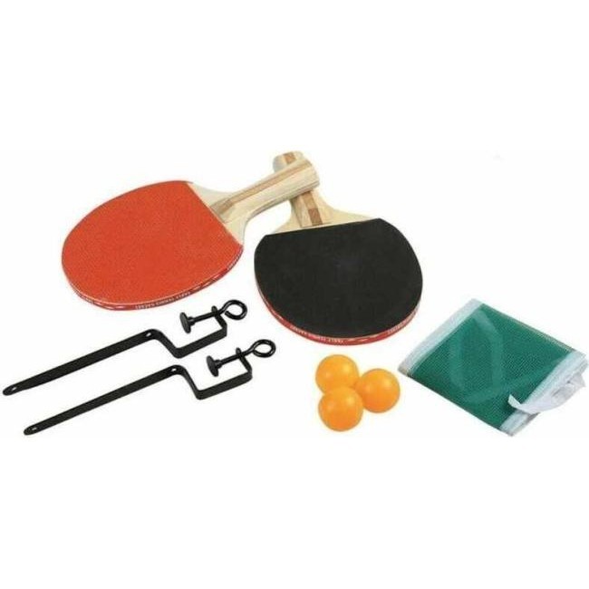 Kit Tennis da Tavolo Ping Pong con Racchette 3 Palline Rete con Morsetti