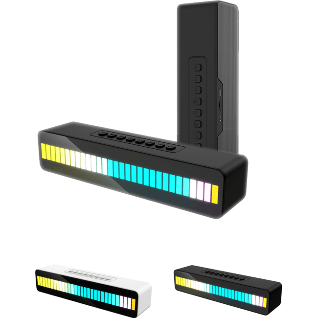 Cassa Speaker Bluetooth Con LED RGB Ritmo Di Musica Soundbar 5 Modalità