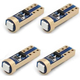 4 LED T5 1SMD 12-16,5V Lampade Lampadine Luci Blu Auto Moto Camion 465k...
