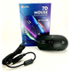 Mouse da Gioco USB Cablato per Gaming RGB Illuminato LED 6400DPI 7 Tasti Ottico