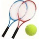 Set Tennis Coppia Racchette Pallina 2 Giocatori Bambini Adulti Colorate