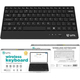 Tastiera Bluetooth Slim Wireless Ricarica USB Portatile Compatibile Android...