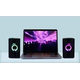 Casse Altoparlanti Audio PC LED Speaker Computer RGB USB Stereo Laptop...