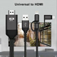 Cavo HDTV Adattatore Video 3in1 TYPE-C Lightning Micro USB a HDM iOS e...
